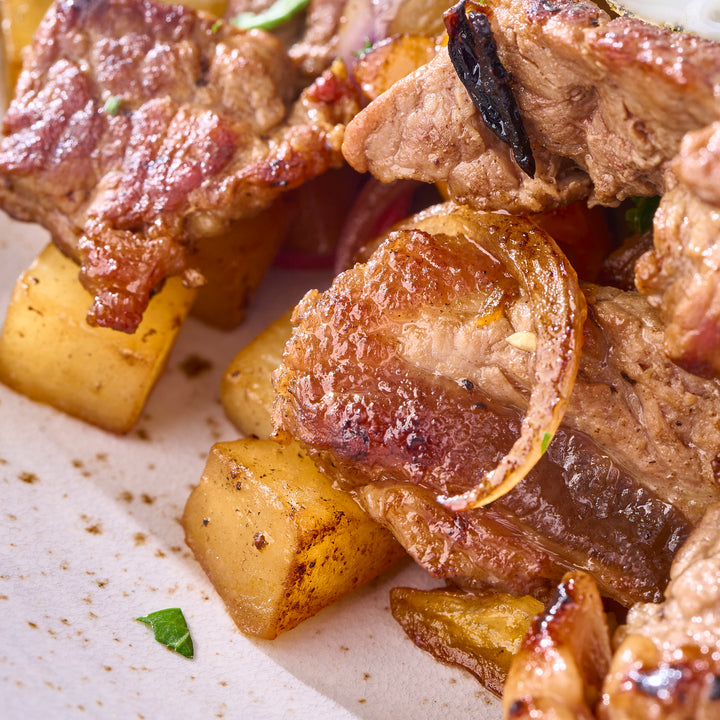 Steak &amp; Hash Potatoes
