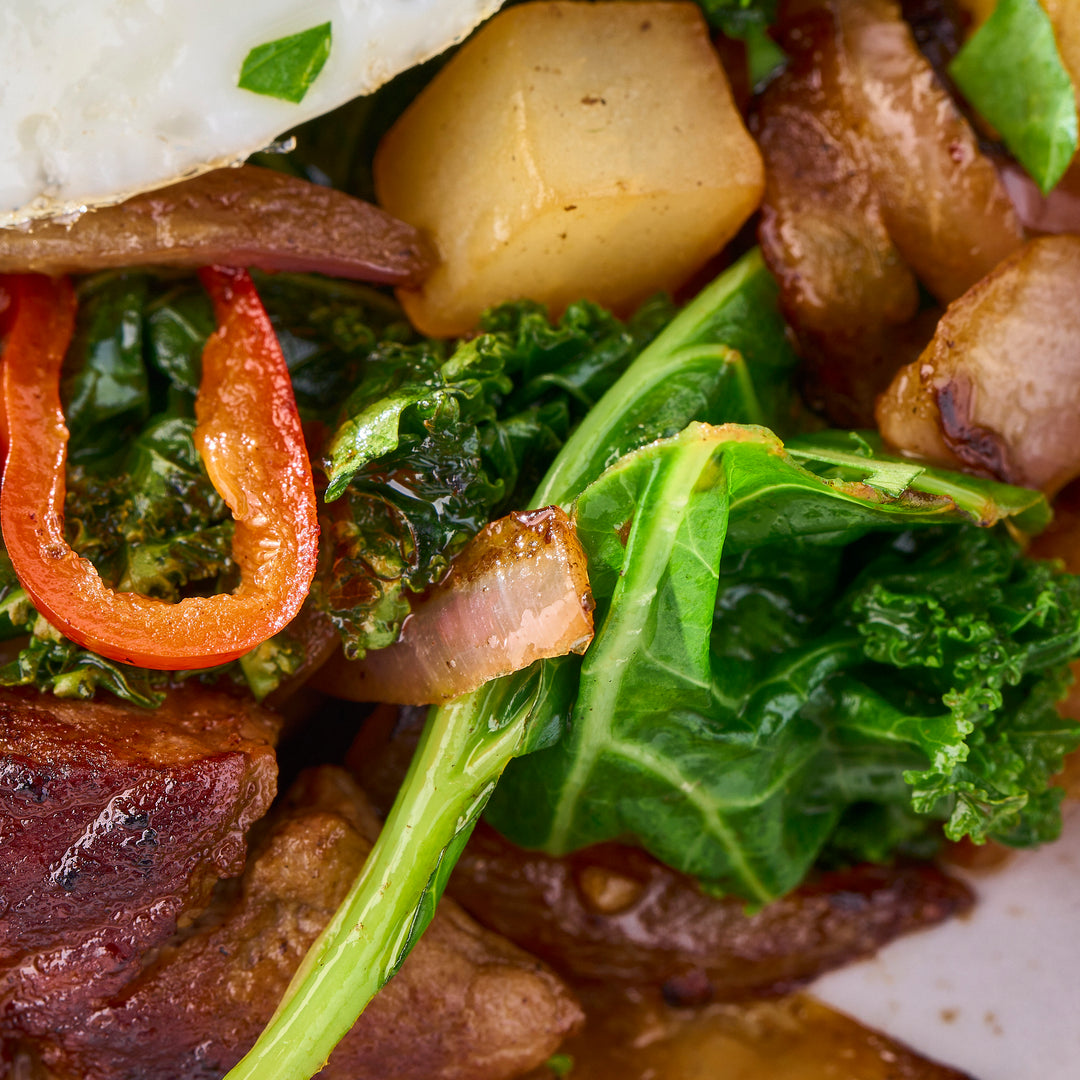 Steak &amp; Hash Potatoes