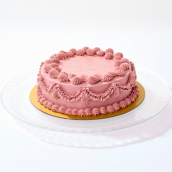 Raspberry Pistachio Cake (Slice)