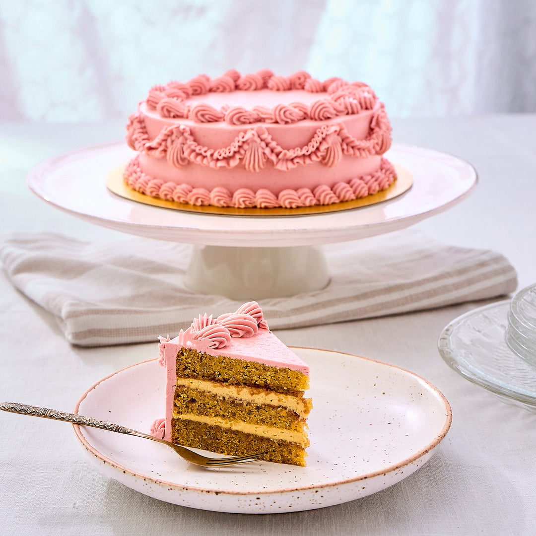 Raspberry Pistachio Cake (Slice)