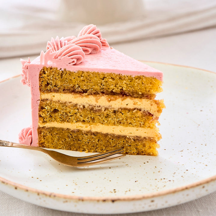 Raspberry Pistachio Cake (Slice)