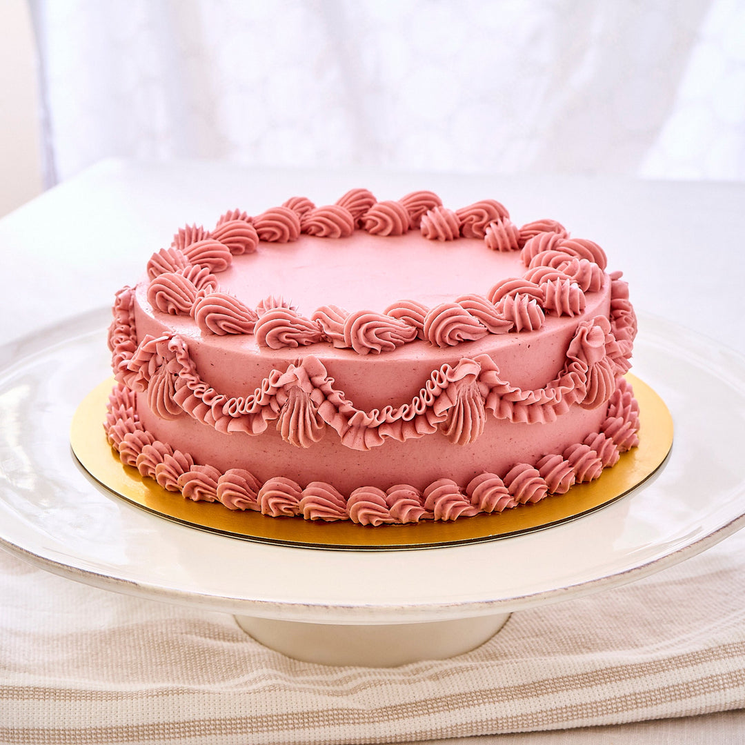 Raspberry Pistachio Cake (Slice)