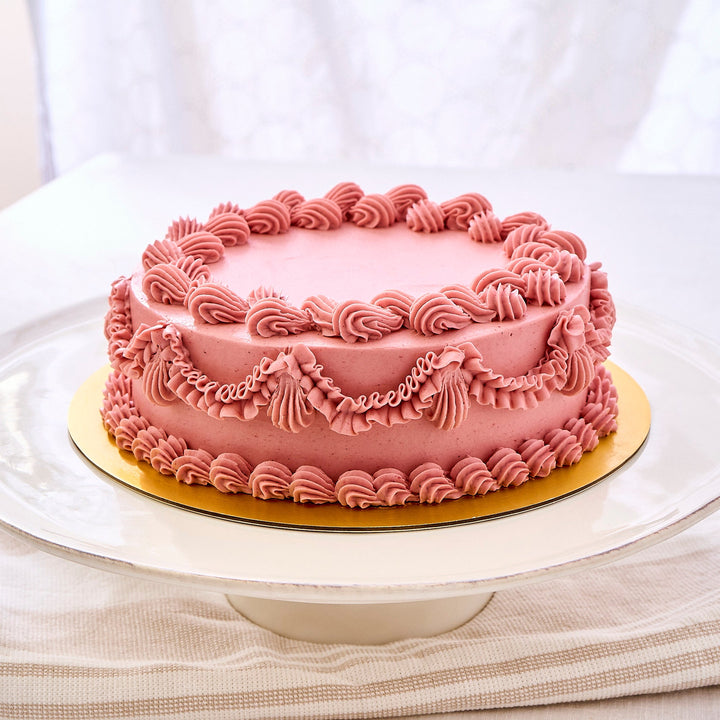 Raspberry Pistachio Cake (Slice)