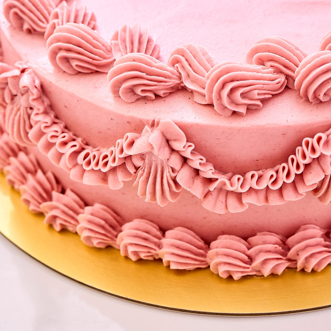 Raspberry Pistachio Cake (Slice)