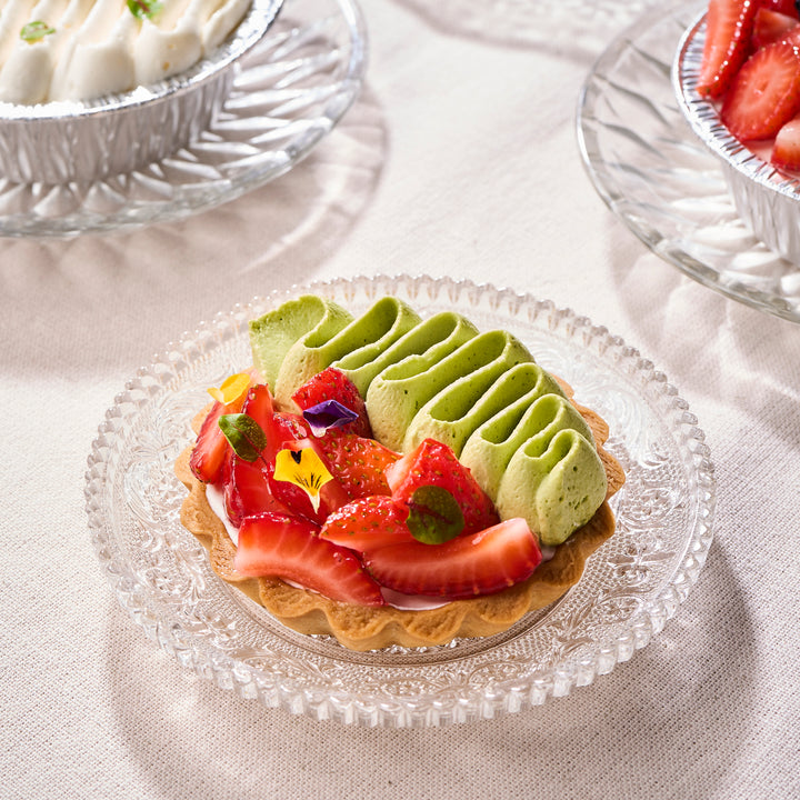 Matcha Strawberry Tart  |  Petite