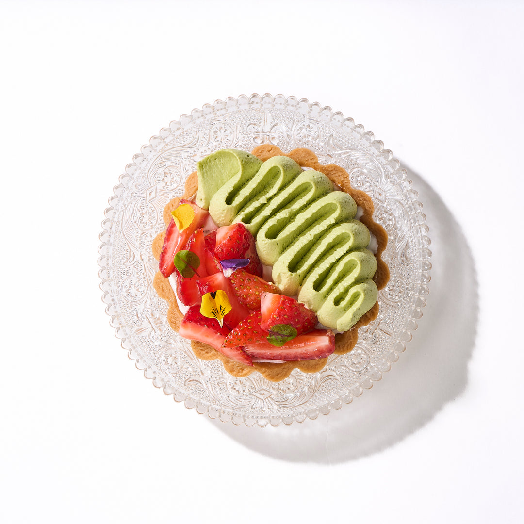 Matcha Strawberry Tart  |  Petite
