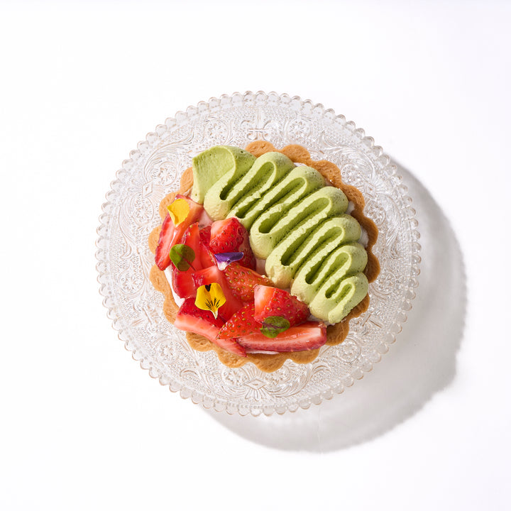 Matcha Strawberry Tart  |  Petite
