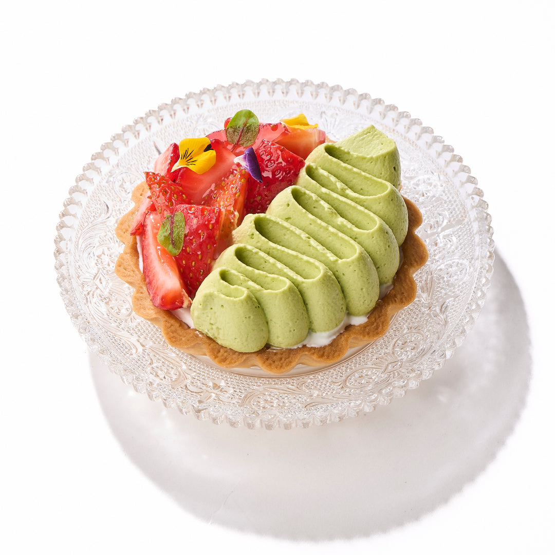 Matcha Strawberry Tart  |  Petite