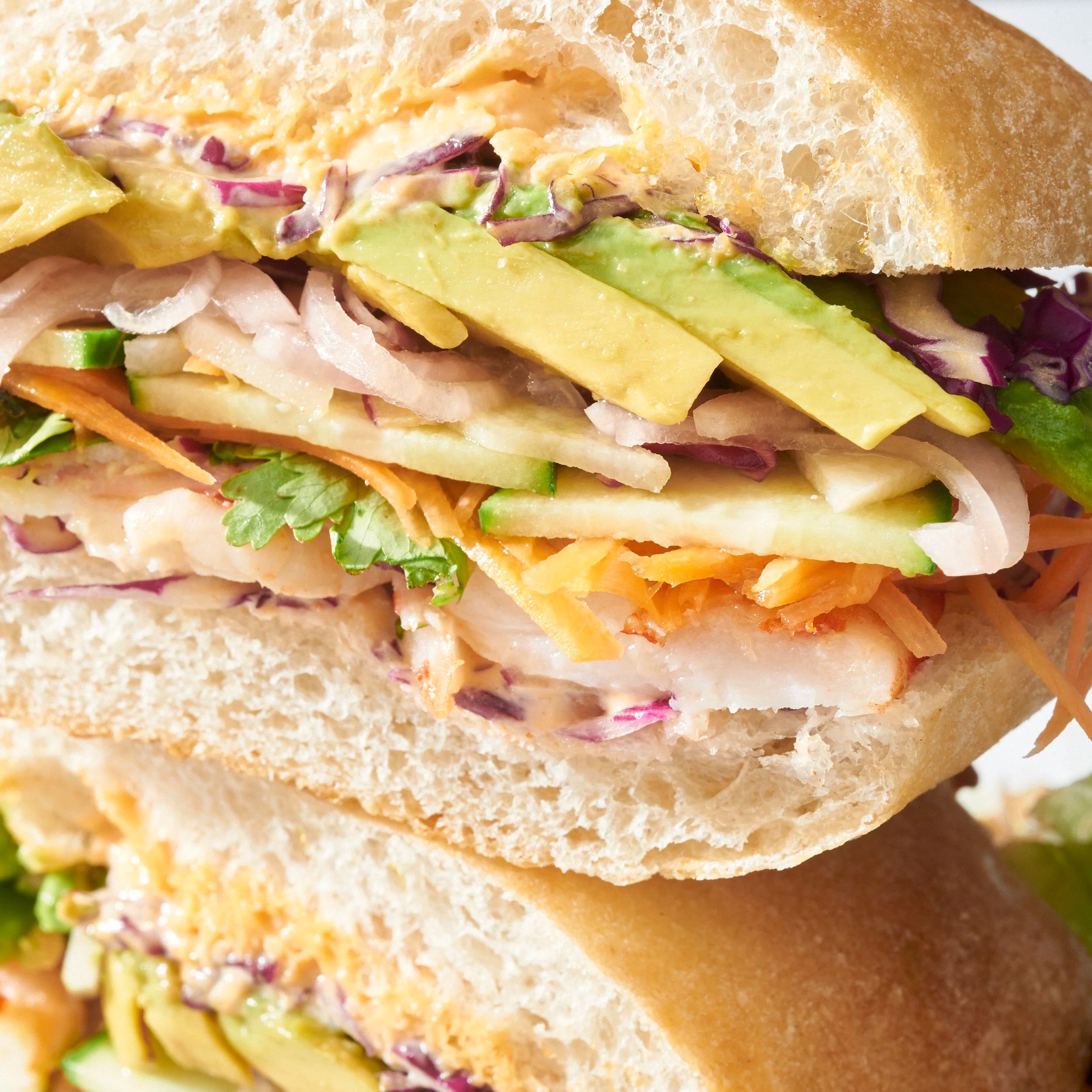 Prawn & Avocado Banh Mi
