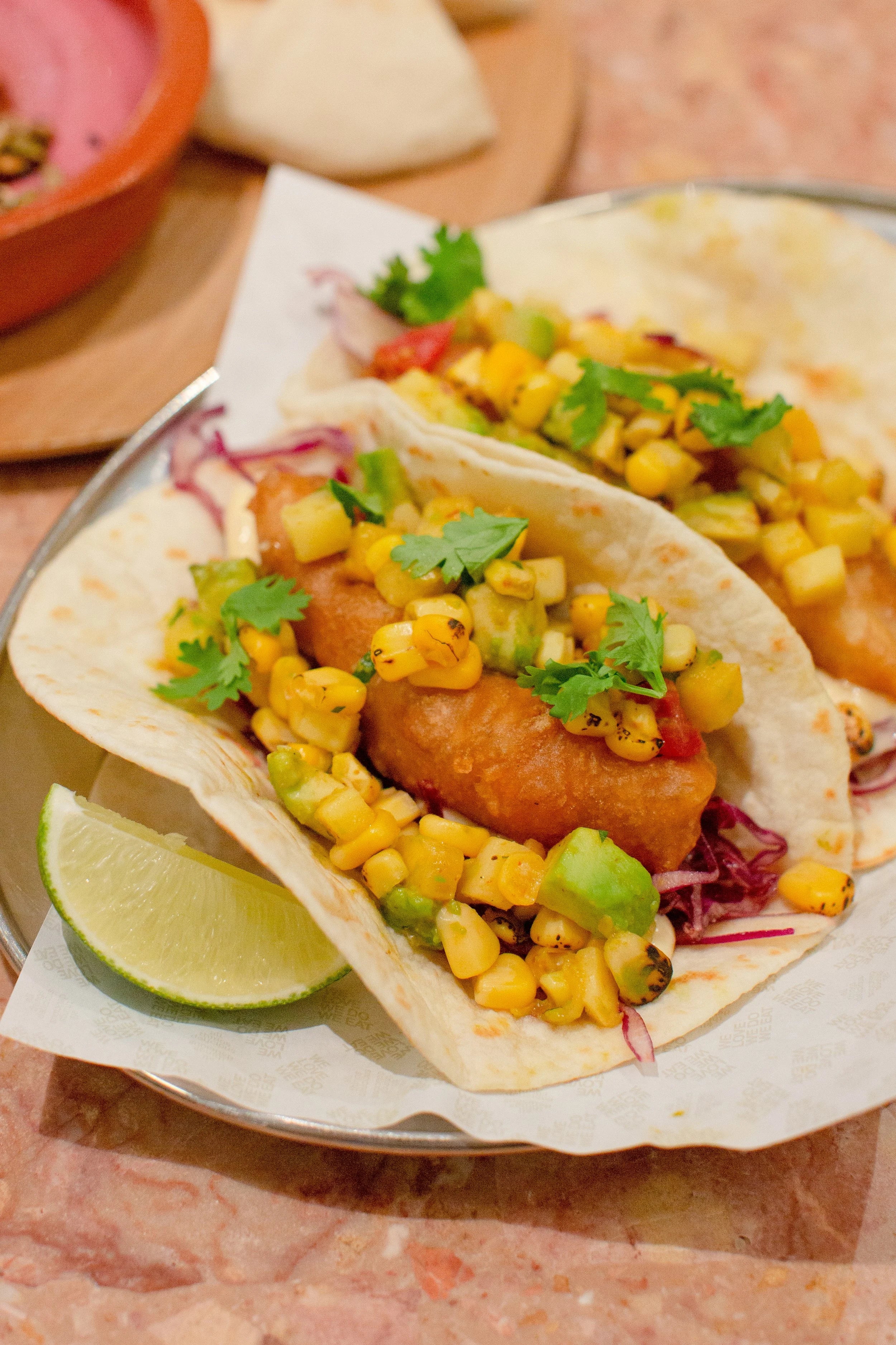 Fish Tacos with Salsa