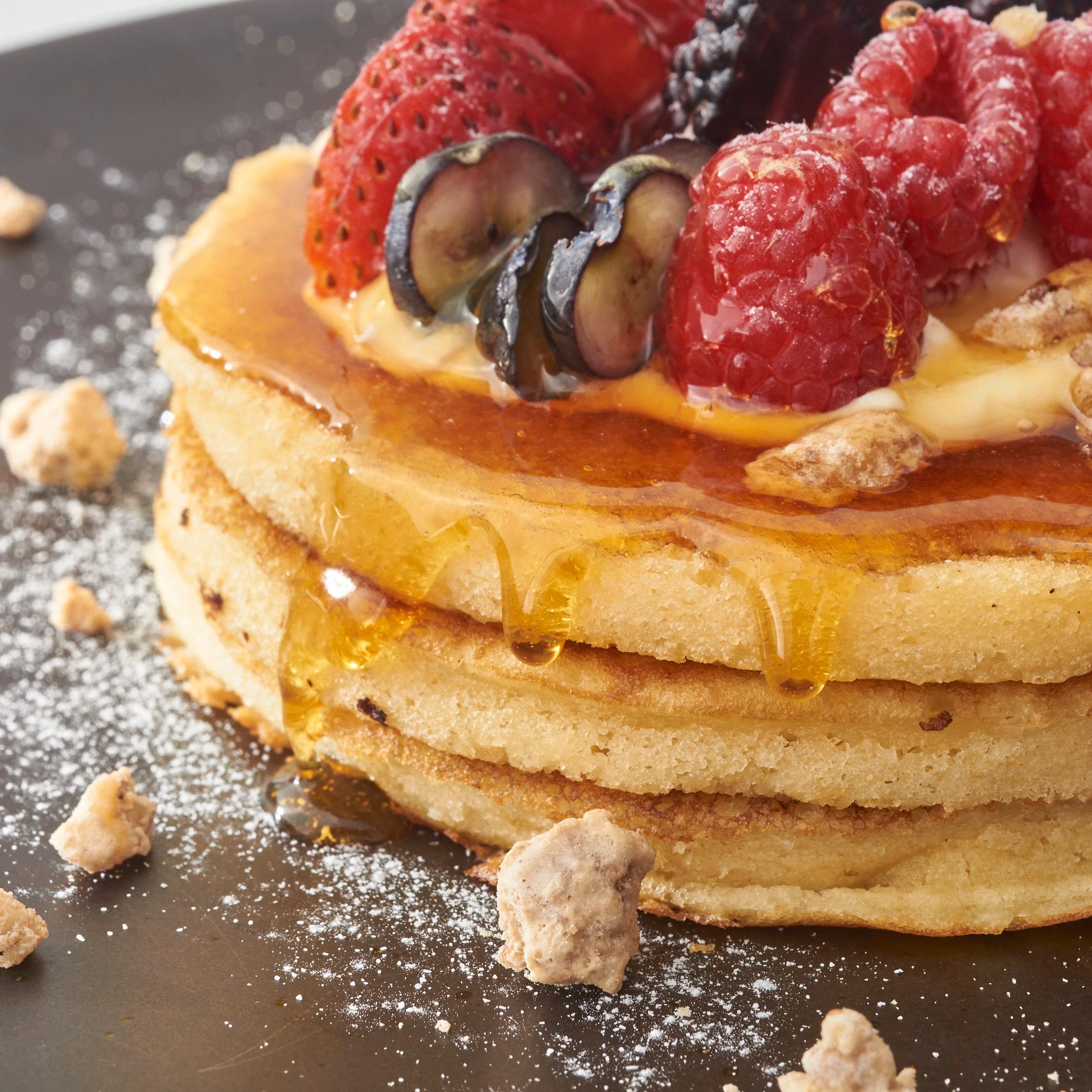 Choco Banana-nut Pancakes