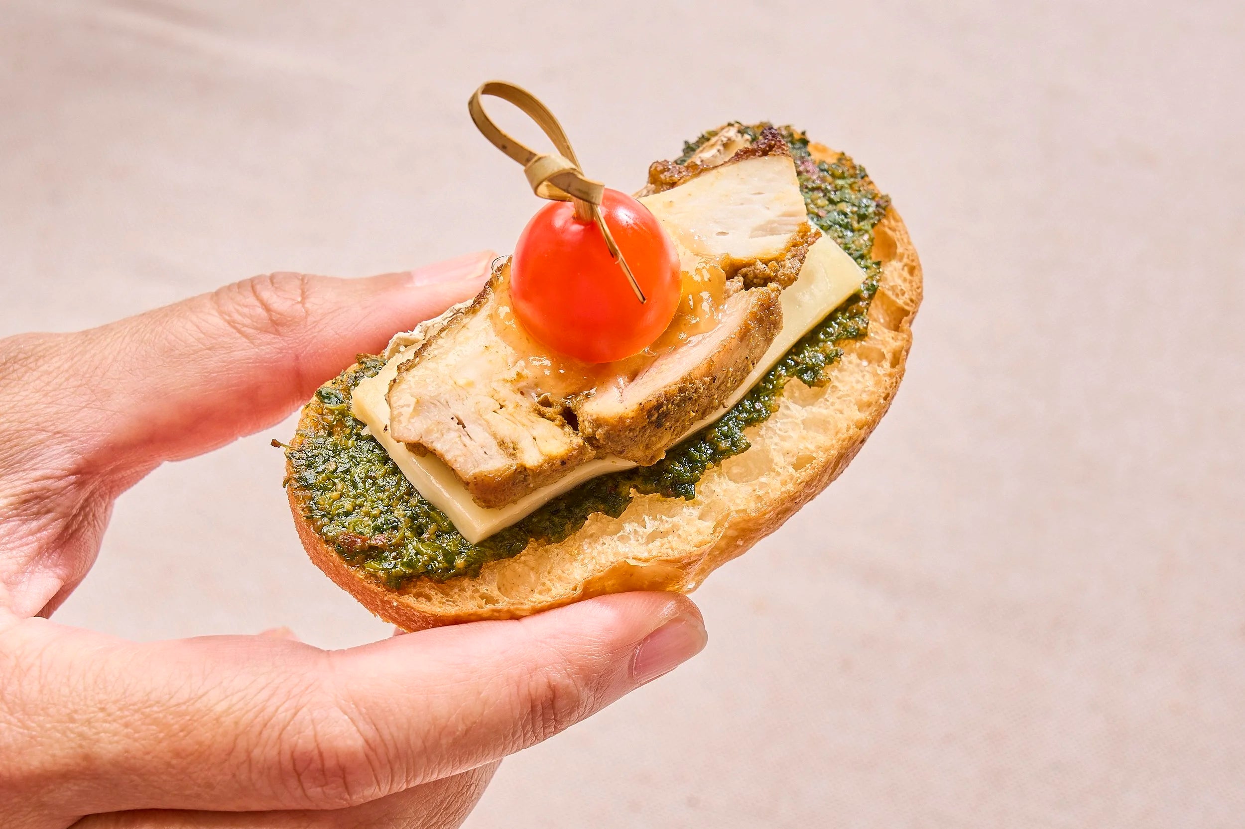 Chicken Tikka on Crostini