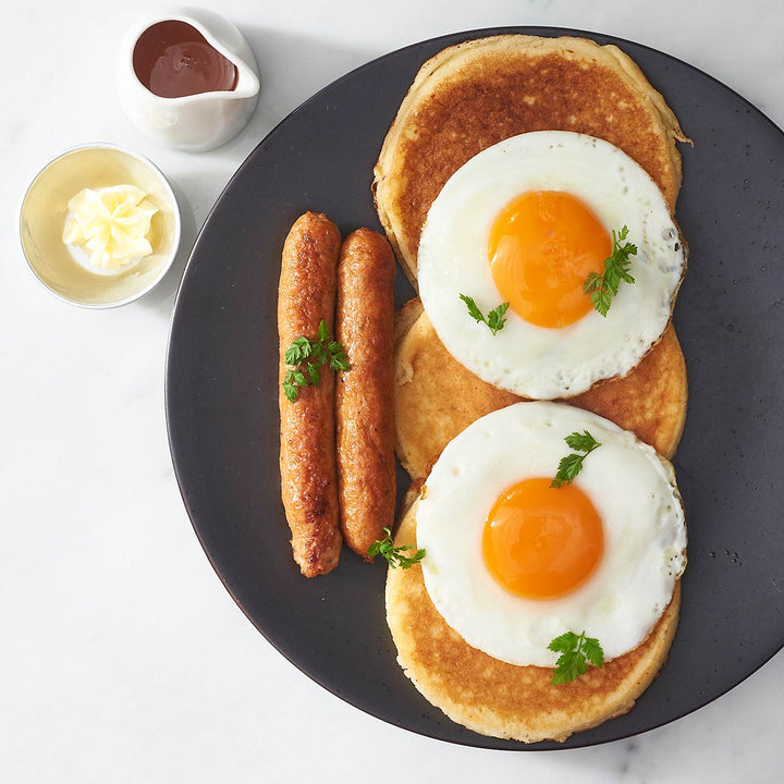 Pancakes with Eggs and Sausages