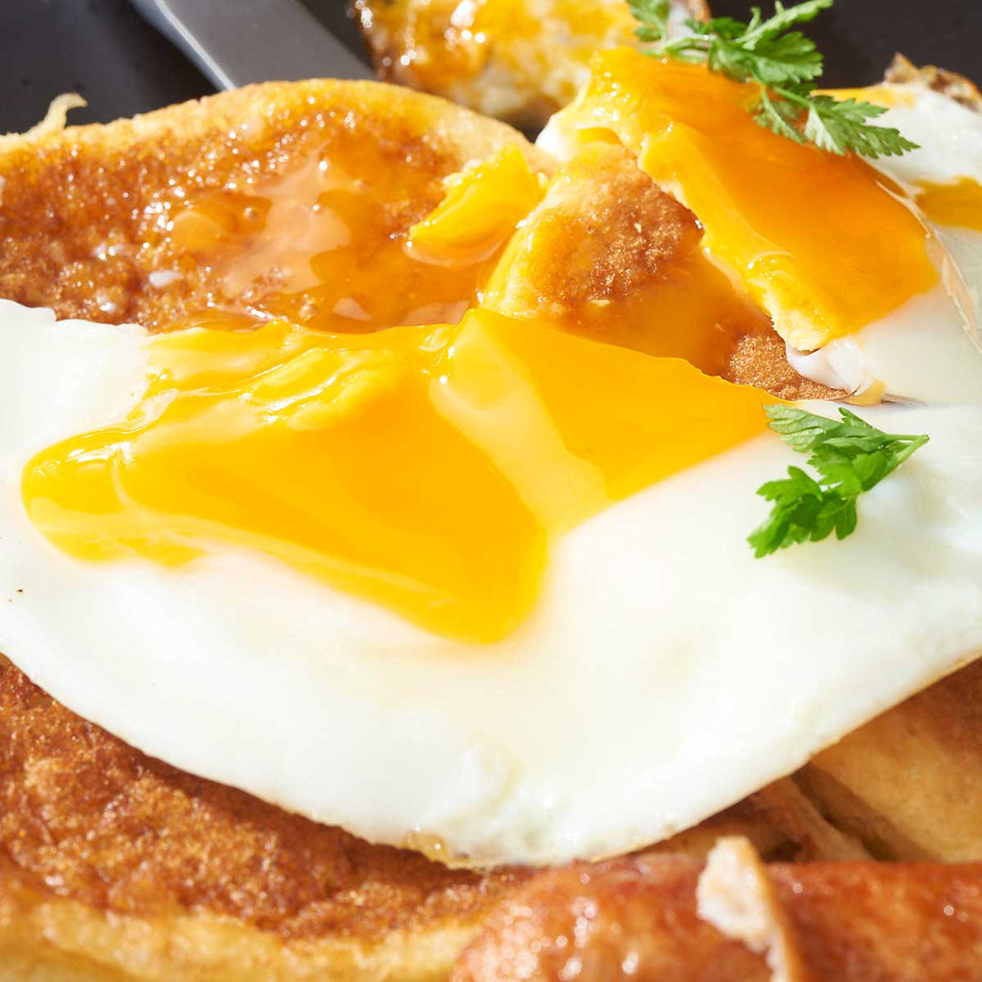Pancakes with Eggs and Sausages