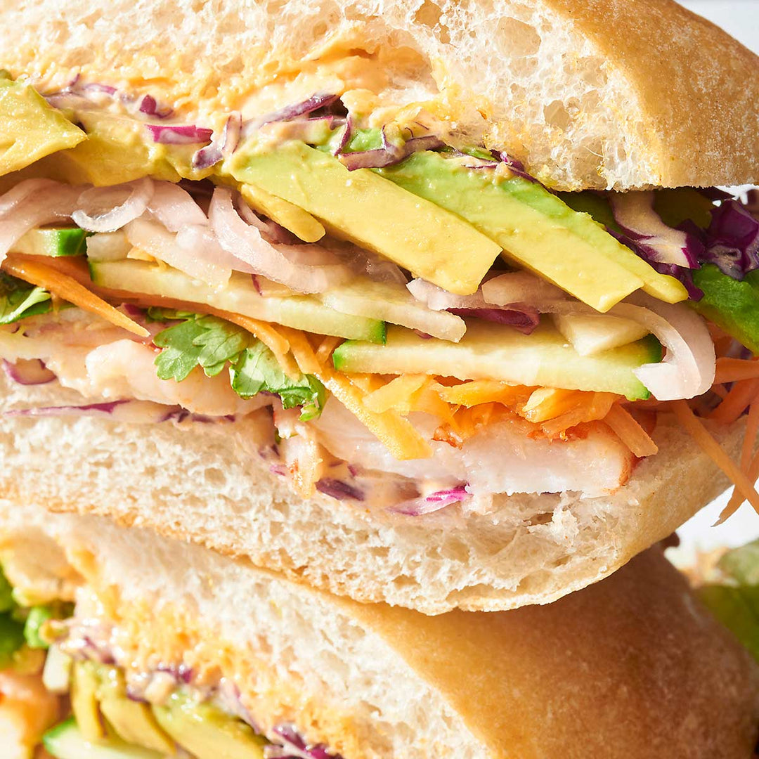 Prawn &amp; Avocado Banh Mi