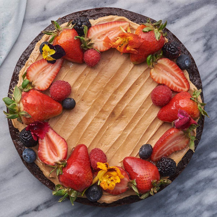Flourless Chocolate Hazelnut Crème Cake (GF)